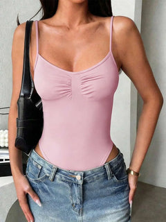 Bodysuit met spaghetti straps