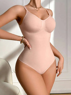 Bodysuit met V-hals en Spaghetti Bandjes