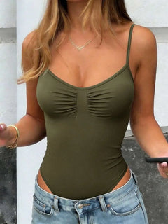 Bodysuit met spaghetti straps