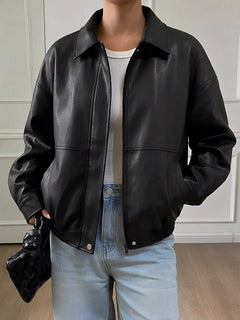 Oversized jas met rits