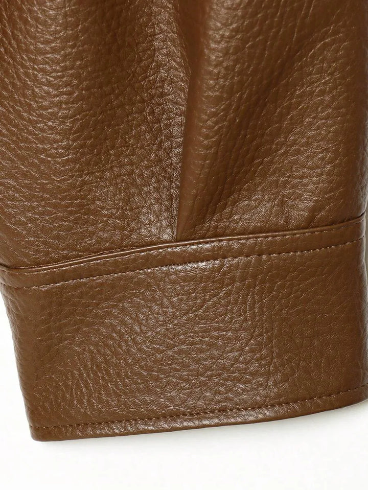 Oversized bomberjack met mandarin kraag