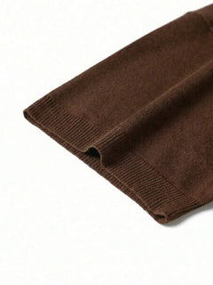 Knit polo shirt met half-zip