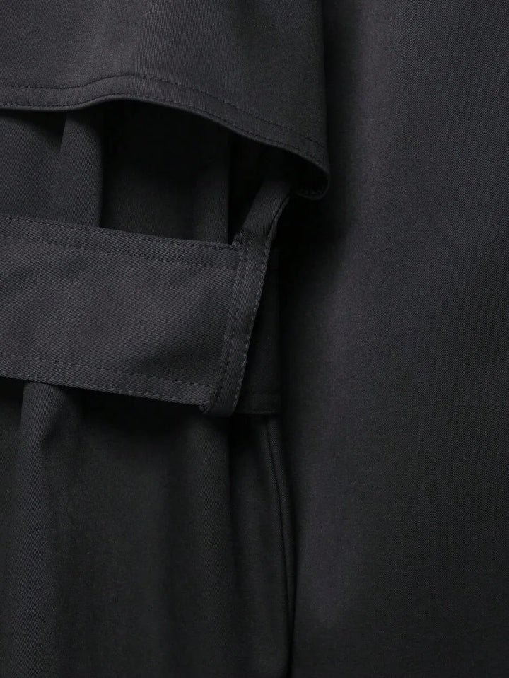 Trench coat met ceintuur en zakken