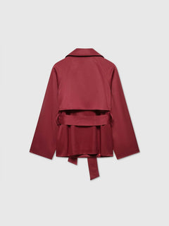 Trench coat met ceintuur en zakken