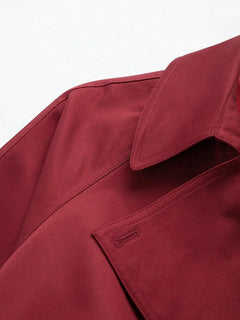 Trench coat met ceintuur en zakken