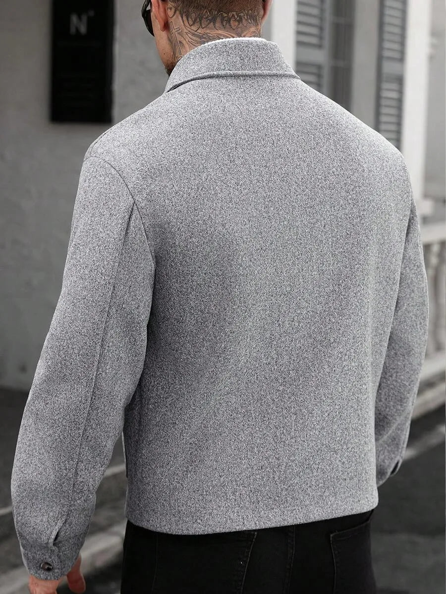 Bomberjack met collared neckline