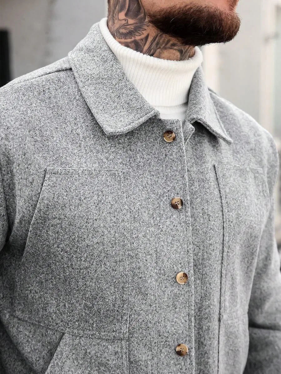 Bomberjack met collared neckline