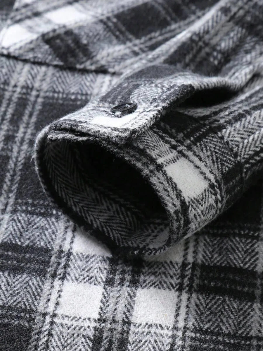 Overshirt met plaid patroon