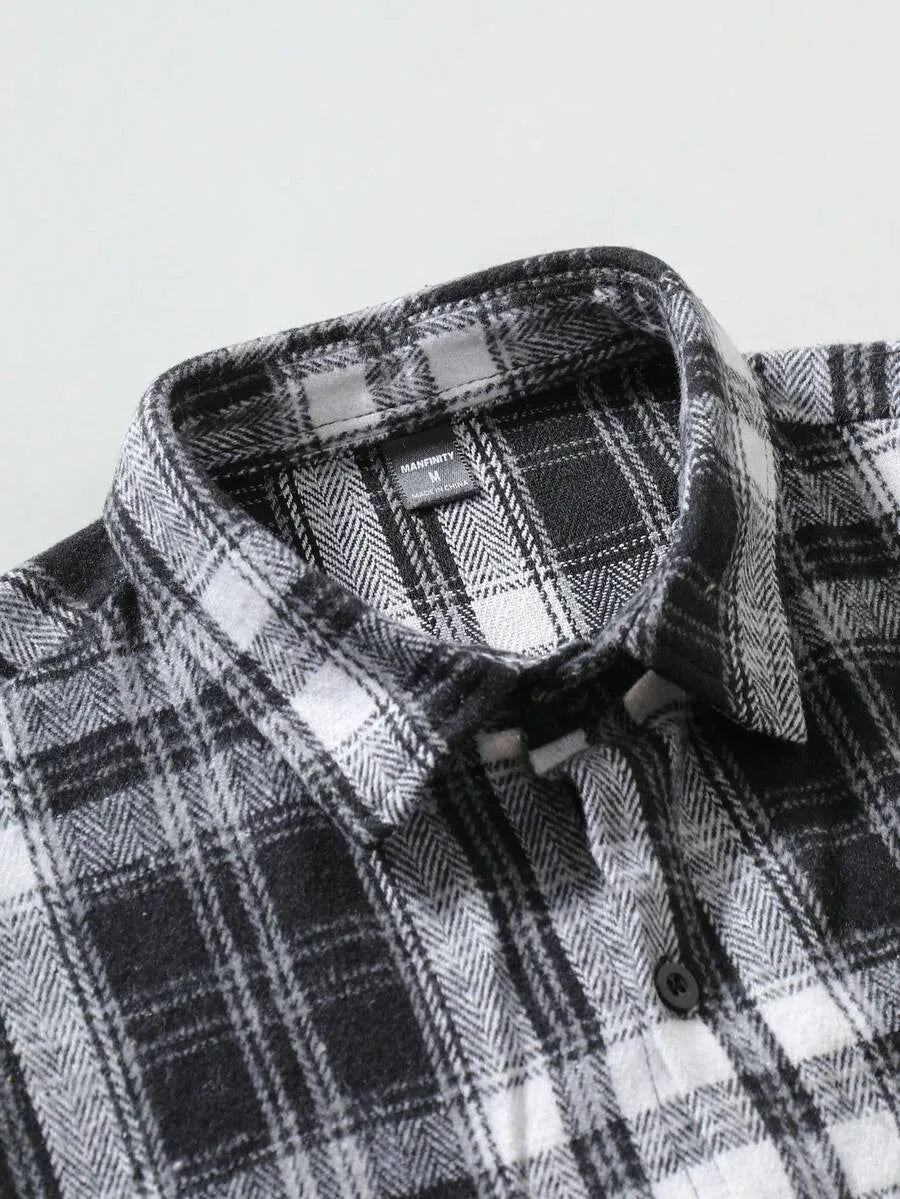 Overshirt met plaid patroon
