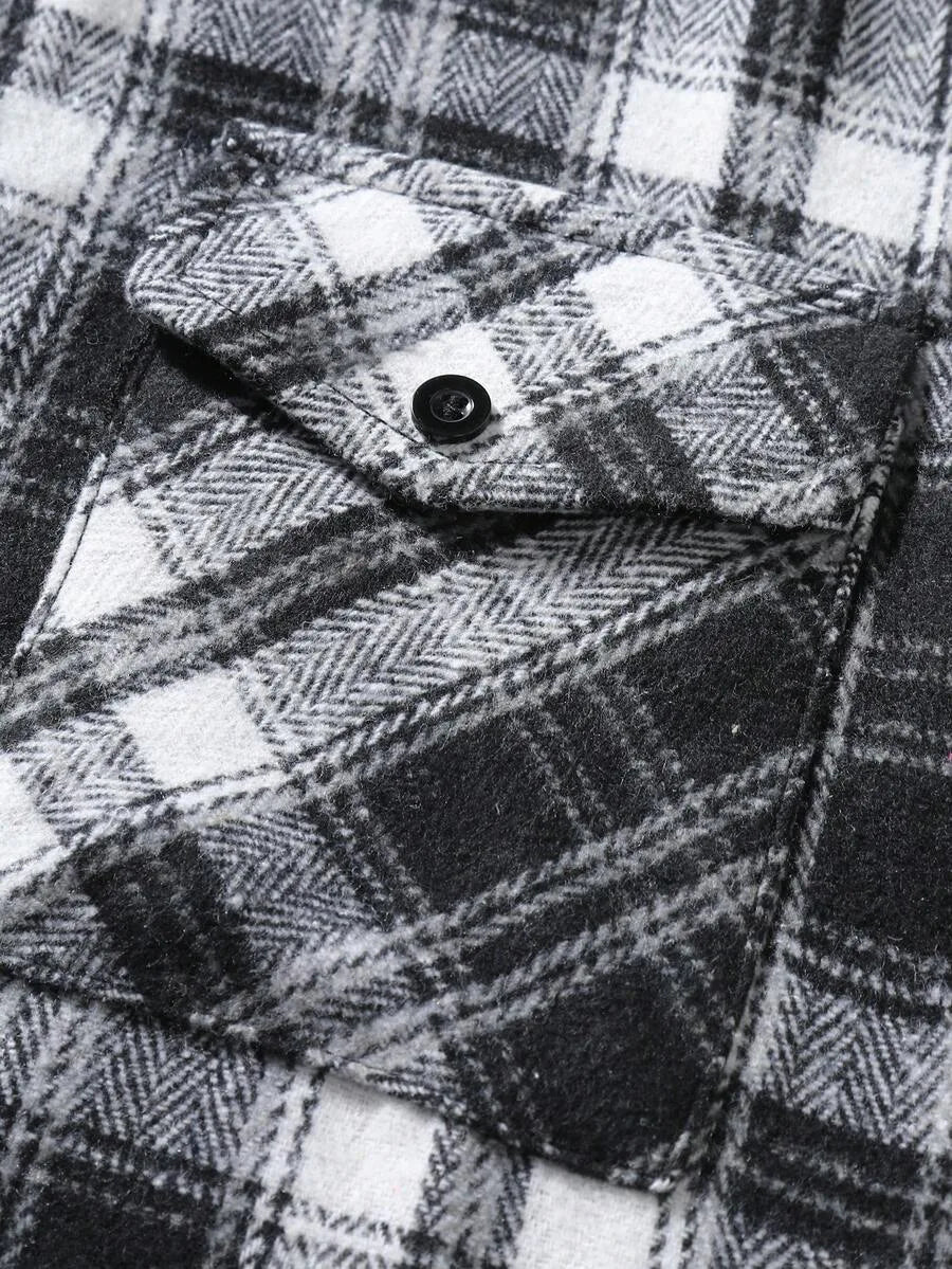 Overshirt met plaid patroon