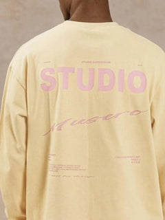 Oversized longsleeve met graphic print