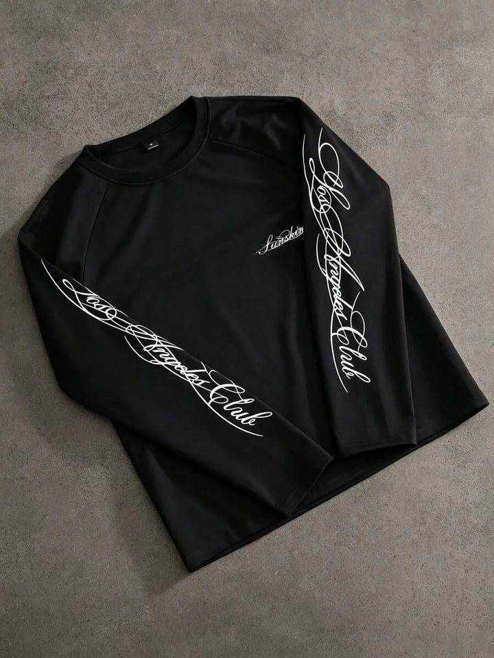 Longsleeve met handgeschreven print