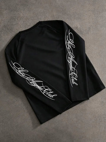 Longsleeve met handgeschreven print