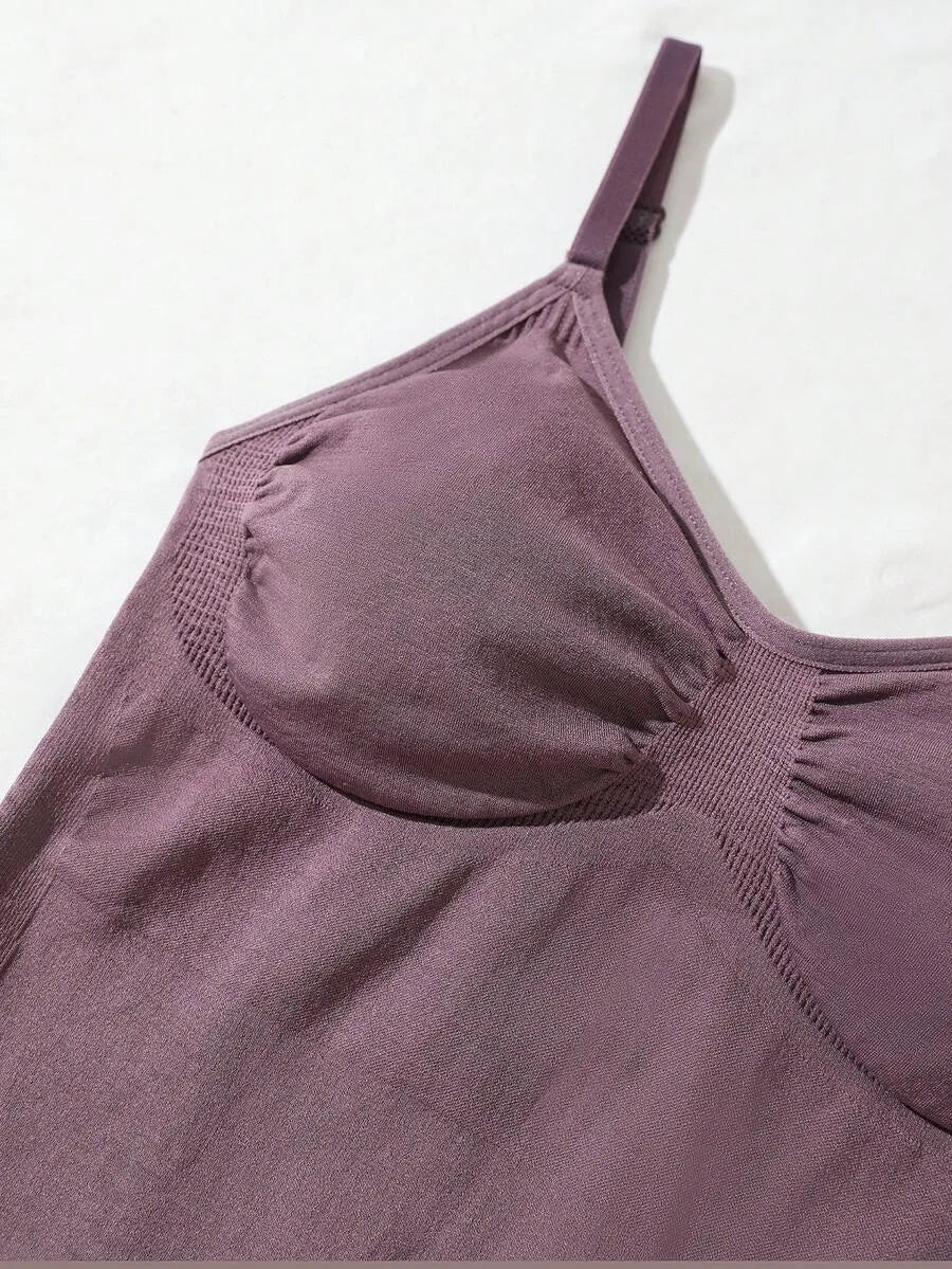 Bodysuit met V-hals en Spaghetti Bandjes