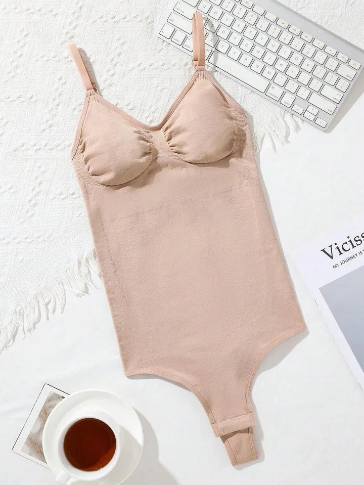 Bodysuit met V-hals en Spaghetti Bandjes