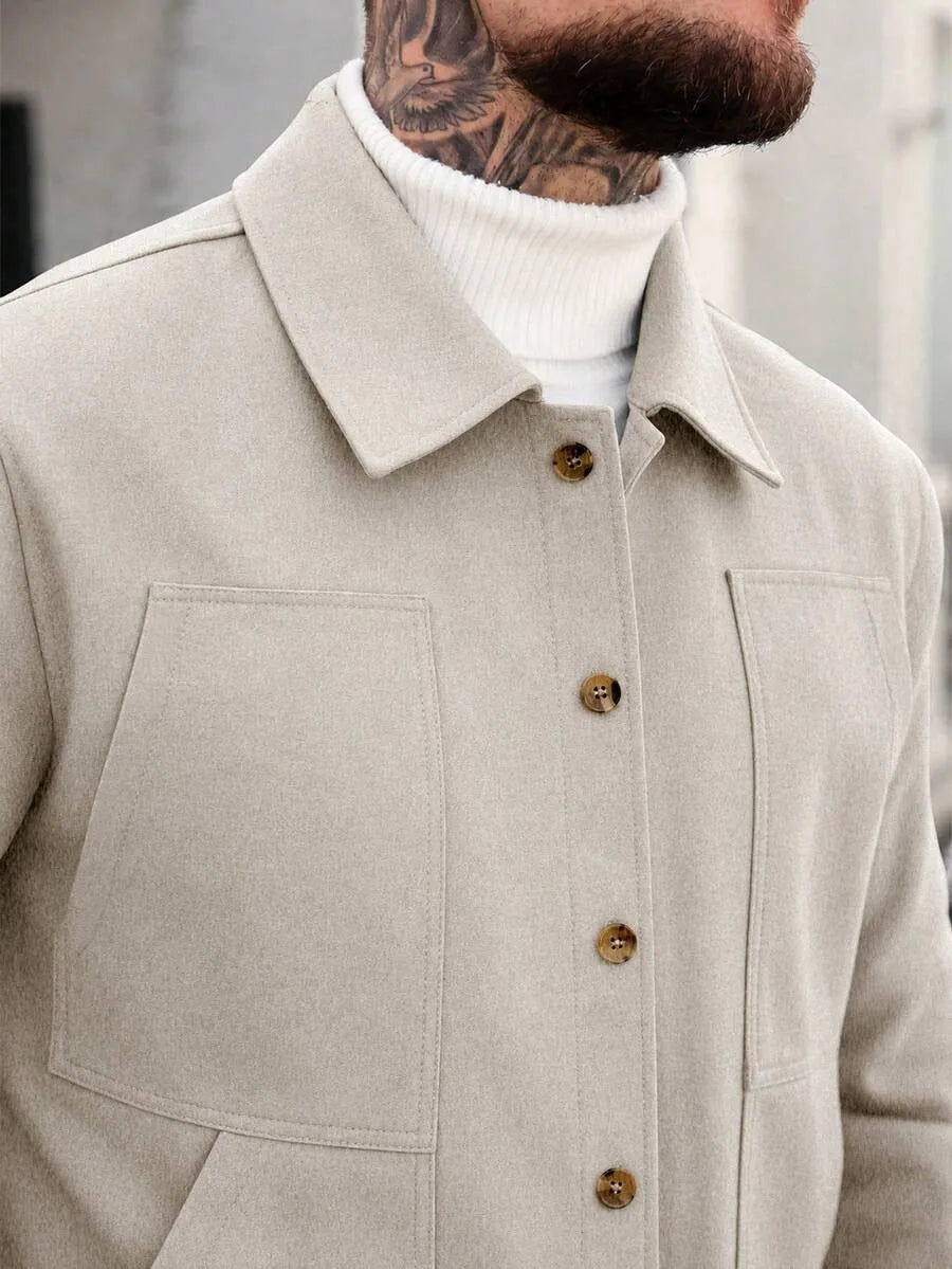 Bomberjack met collared neckline
