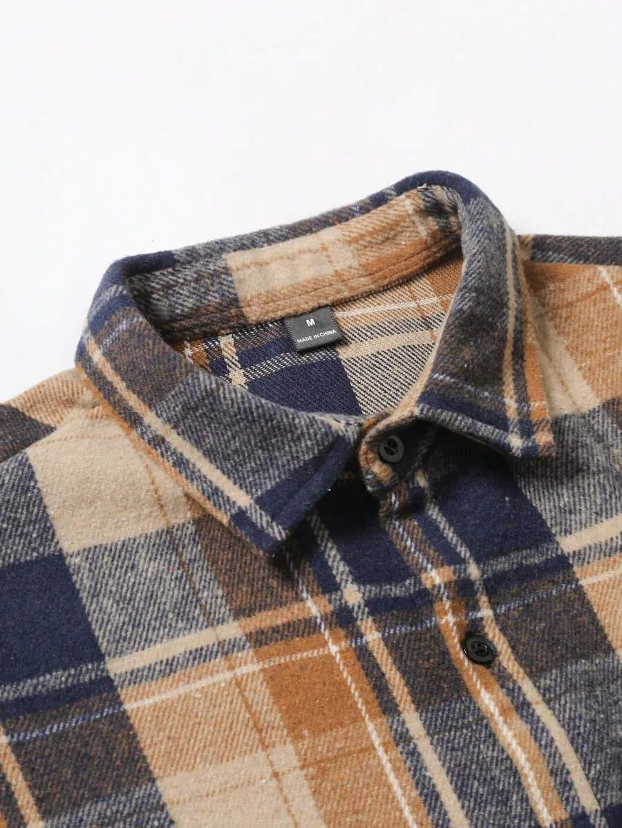 Overshirt met plaid patroon