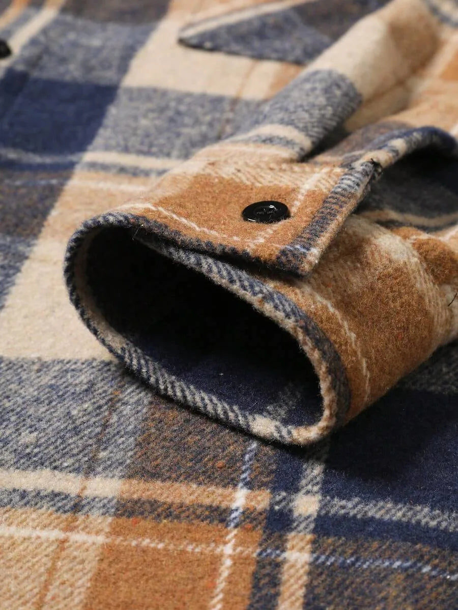 Overshirt met plaid patroon