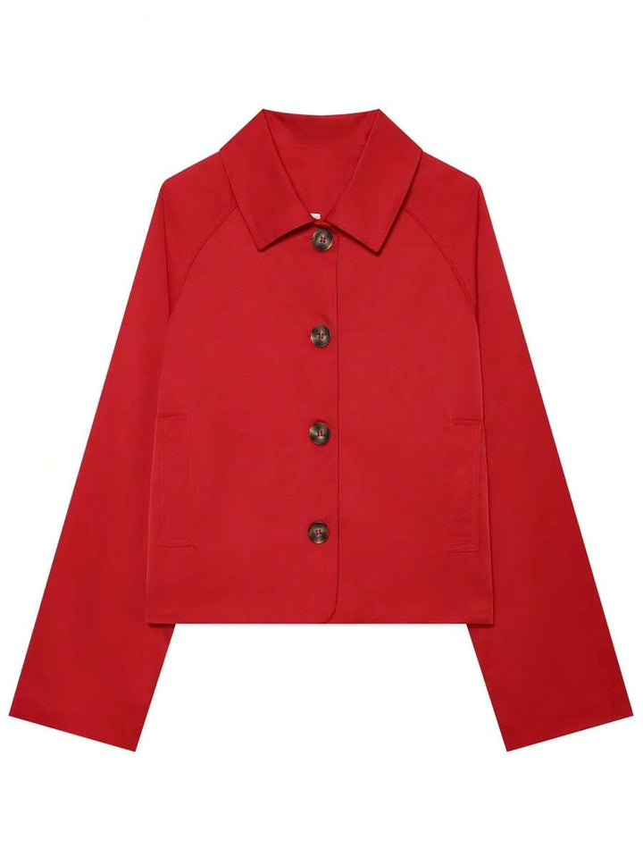 Jacket met knopen en ruit