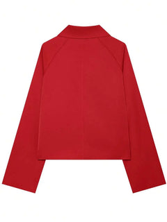 Jacket met knopen en ruit
