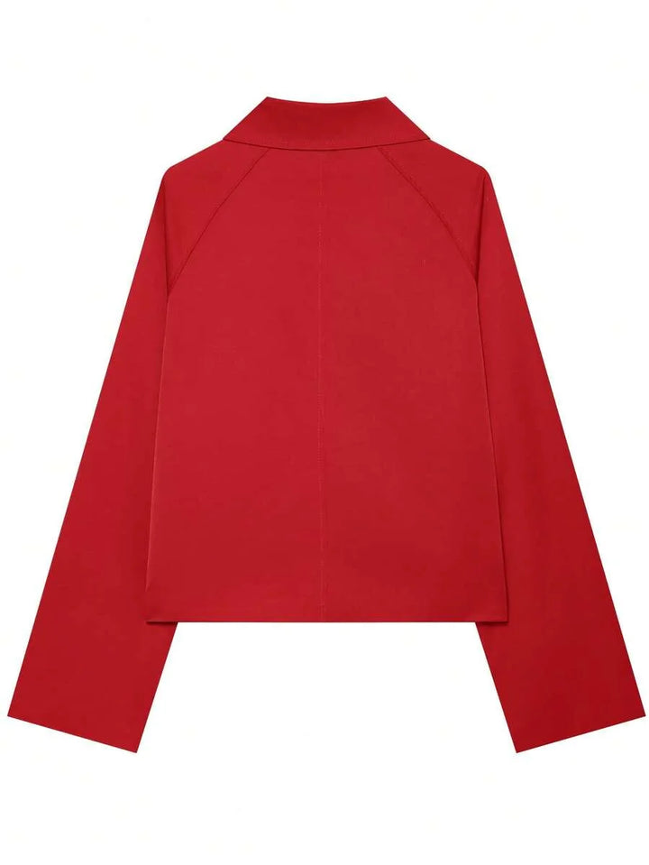 Jacket met knopen en ruit