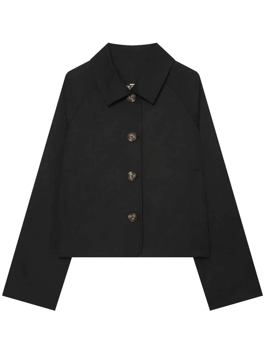 Jacket met knopen en ruit
