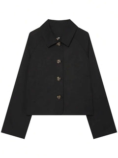 Jacket met knopen en ruit