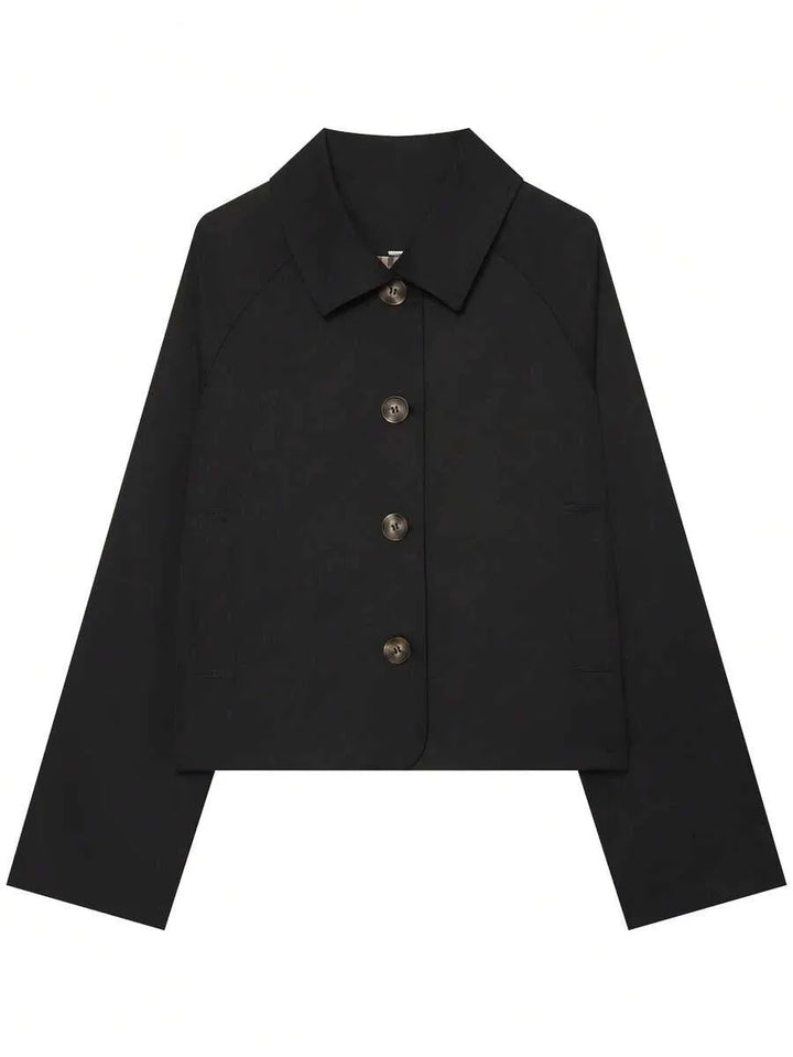 Jacket met knopen en ruit