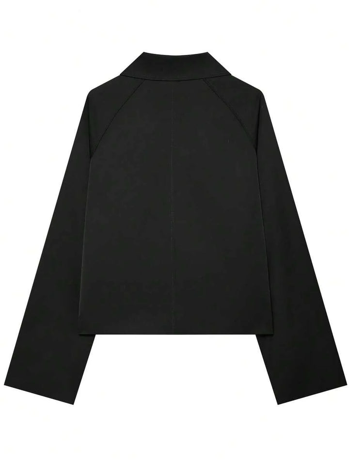 Jacket met knopen en ruit
