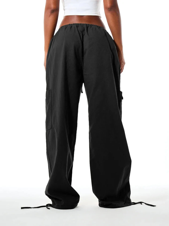 Wide leg cargo pants