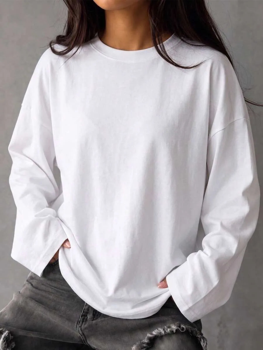 Oversized T-shirt met lange mouwen