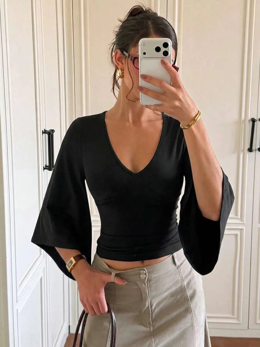 Slim fit crop top