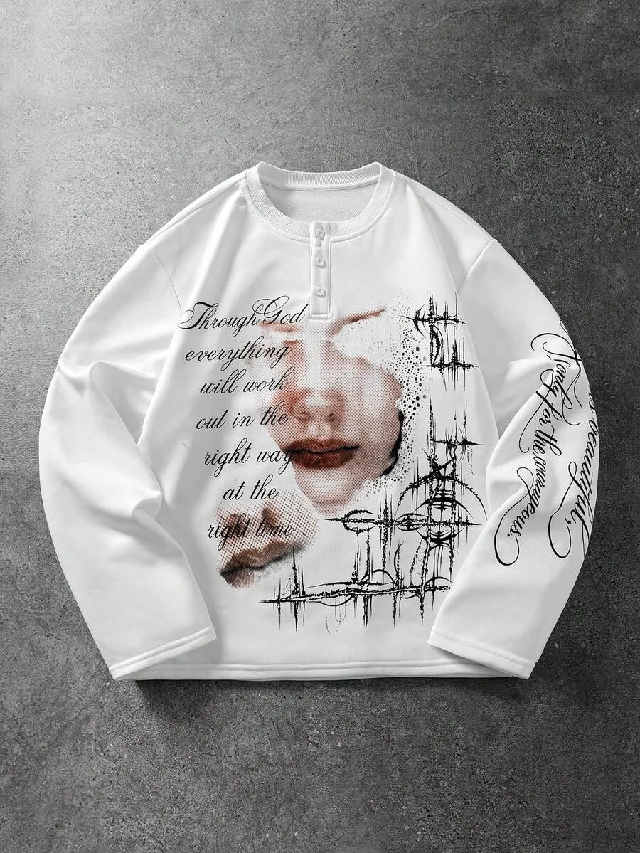 Longsleeve met graphic print