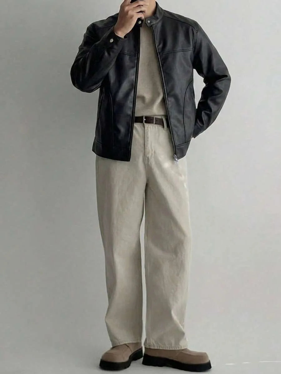 Bomberjack van bruin suede