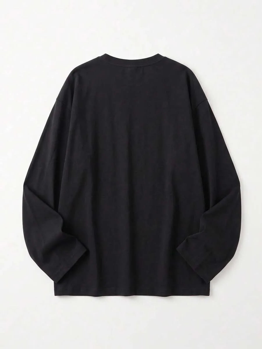 Oversized T-shirt met lange mouwen