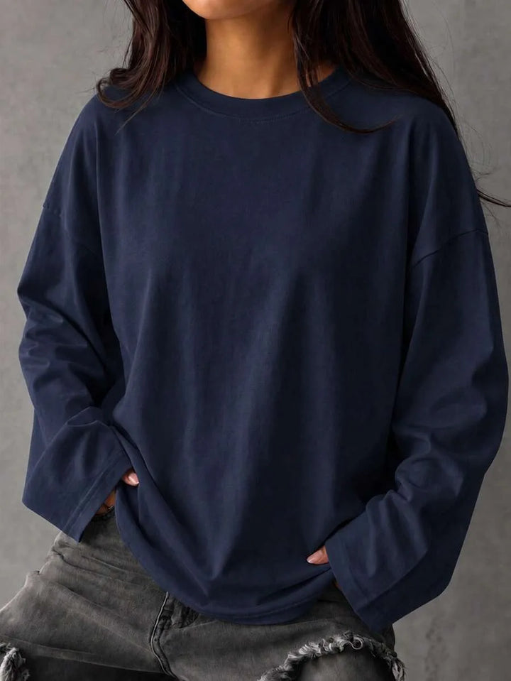 Oversized T-shirt met lange mouwen