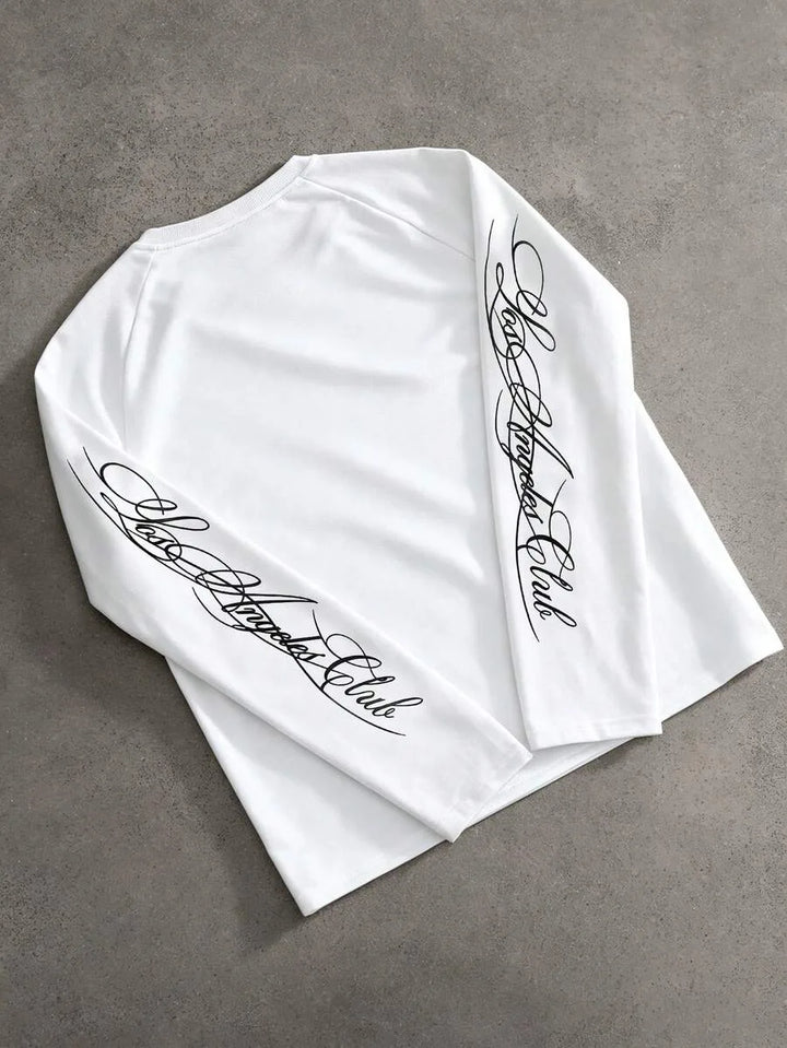 Longsleeve met handgeschreven print
