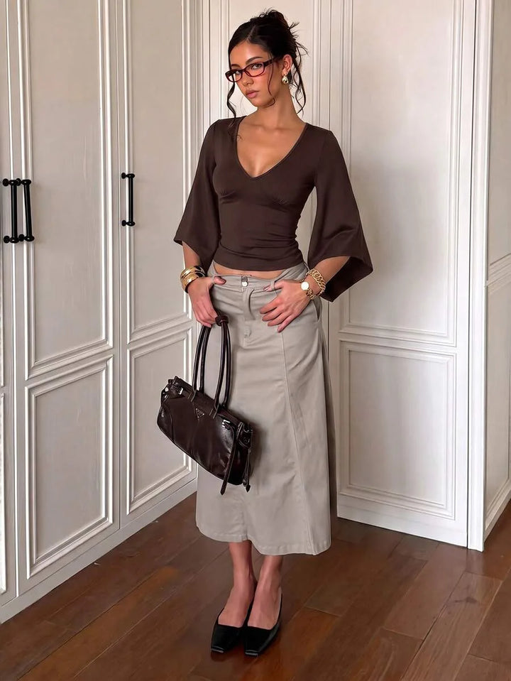 Slim fit crop top