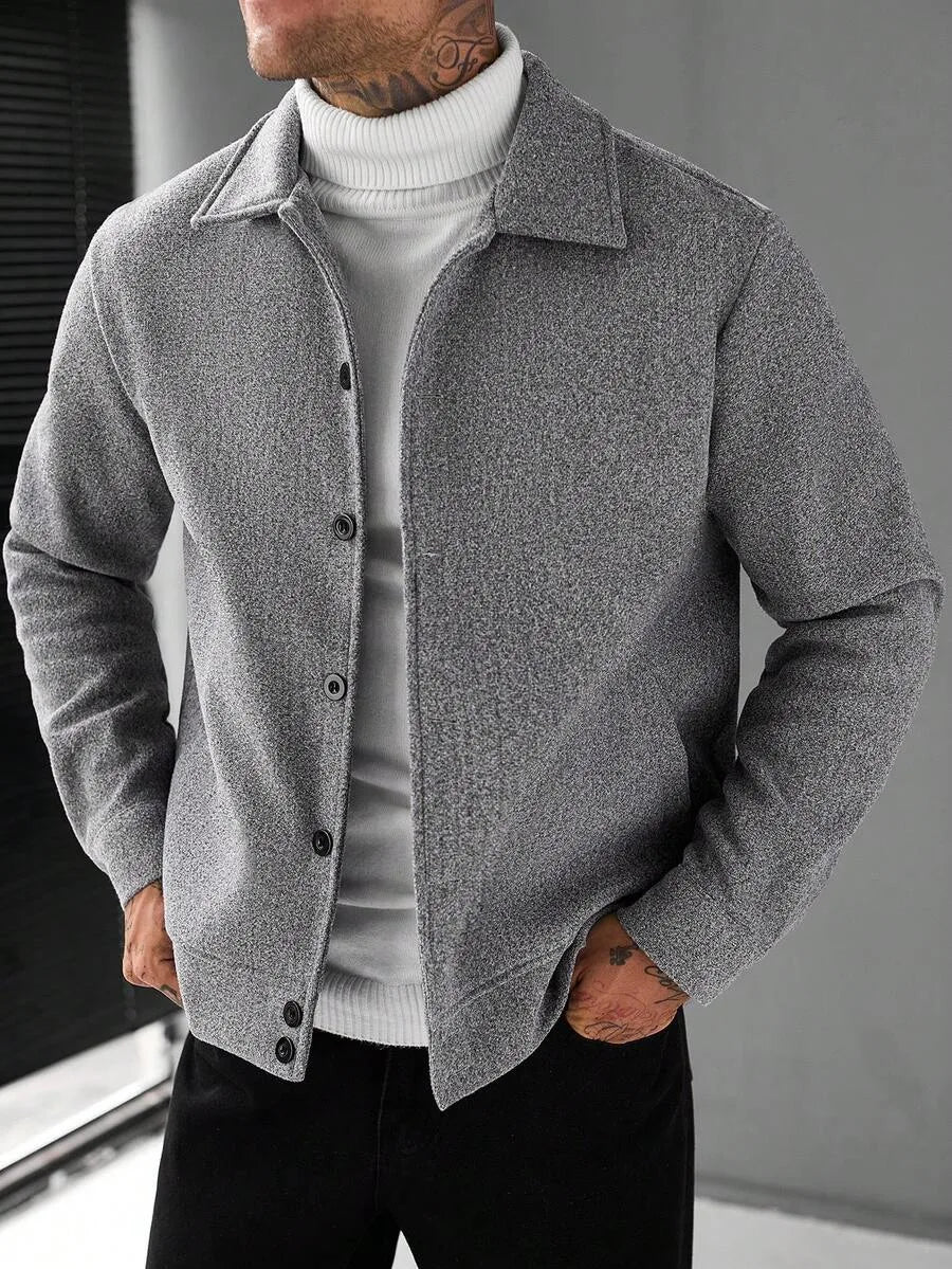 Bomberjack met collared neckline