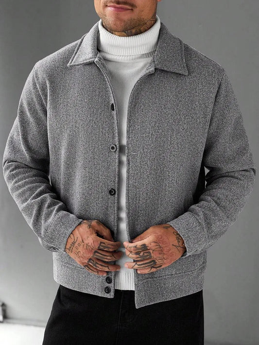 Bomberjack met collared neckline