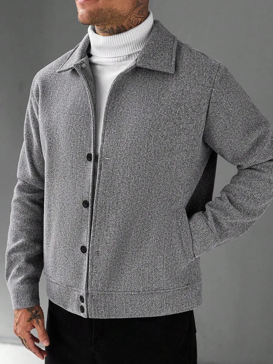 Bomberjack met collared neckline