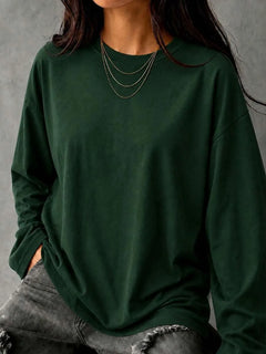 Oversized T-shirt met lange mouwen