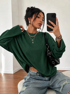 Oversized T-shirt met lange mouwen