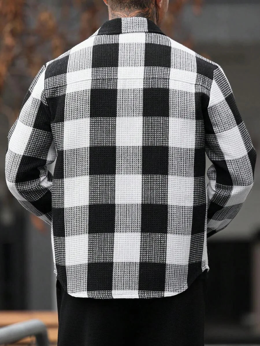 Overshirt met plaid patroon