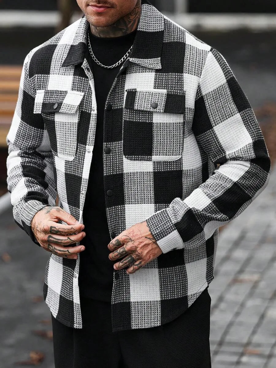 Overshirt met plaid patroon