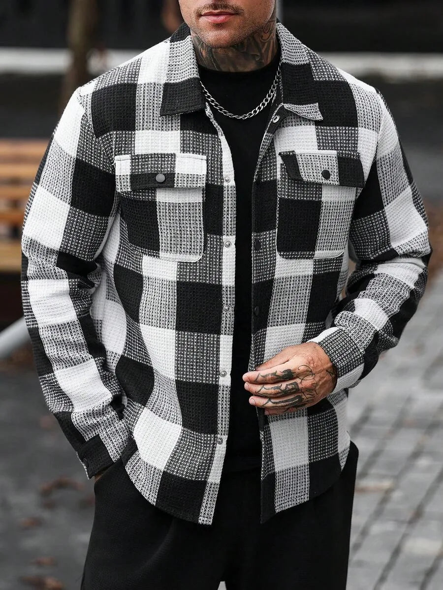 Overshirt met plaid patroon