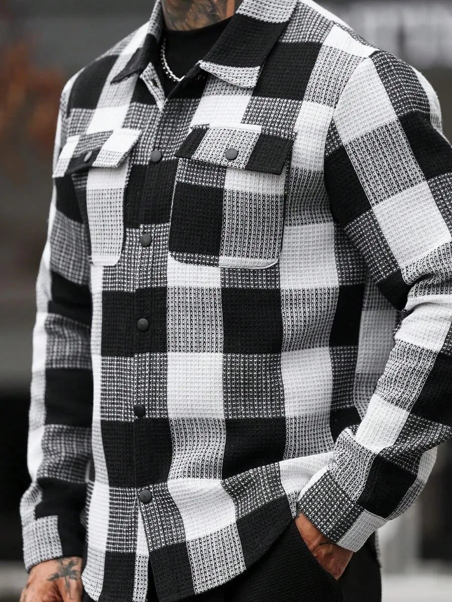 Overshirt met plaid patroon