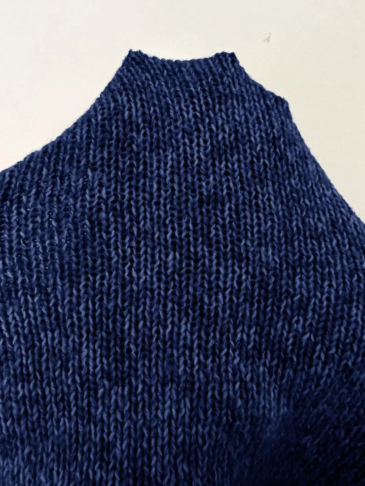 Sweater met asymmetrische hals