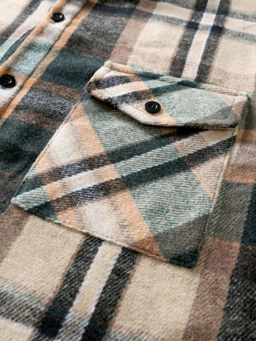 Overshirt met plaid patroon