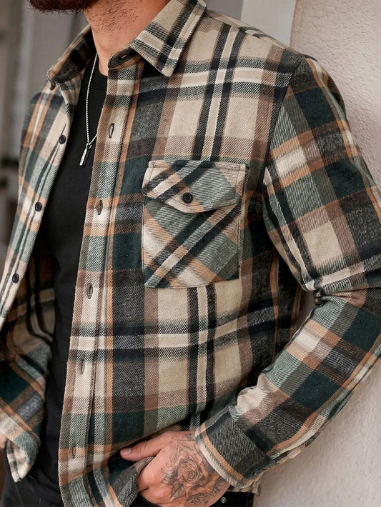 Overshirt met plaid patroon